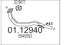 Výfuková trubka MTS 01.12940