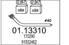 Výfuková trubka MTS 01.13310
