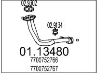 Výfuková trubka MTS 01.13480