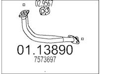 Výfuková trubka MTS 01.13890