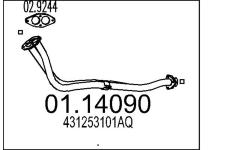 Výfuková trubka MTS 01.14090