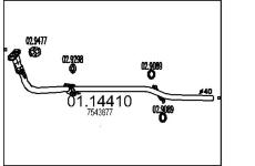 Výfuková trubka MTS 01.14410