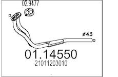 Výfuková trubka MTS 01.14550