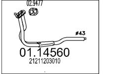 Výfukové potrubie MTS 01.14560