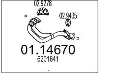 Výfuková trubka MTS 01.14670