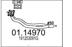 Výfuková trubka MTS 01.14970