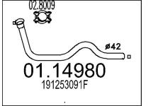 Výfuková trubka MTS 01.14980