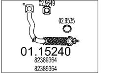 Výfuková trubka MTS 01.15240