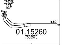 Výfuková trubka MTS 01.15260