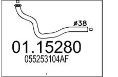 Výfuková trubka MTS 01.15280