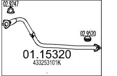 Výfuková trubka MTS 01.15320