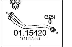 Výfuková trubka MTS 01.15420