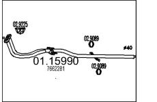 Výfuková trubka MTS 01.15990