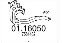 Výfuková trubka MTS 01.16050