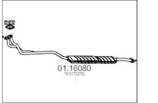 Predni tlumic vyfuku MTS 01.16080