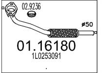 Výfuková trubka MTS 01.16180