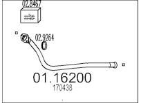Výfuková trubka MTS 01.16200