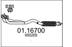 Výfuková trubka MTS 01.16700