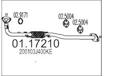 Výfuková trubka MTS 01.17210