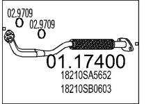 Výfuková trubka MTS 01.17400
