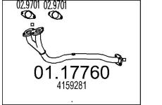 Výfuková trubka MTS 01.17760