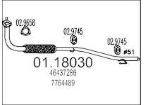 Výfuková trubka MTS 01.18030