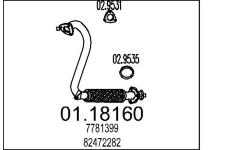 Výfuková trubka MTS 01.18160