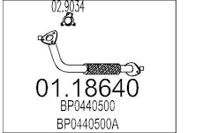 Výfuková trubka MTS 01.18640