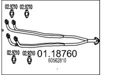 Výfuková trubka MTS 01.18760