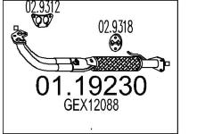 Výfuková trubka MTS 01.19230
