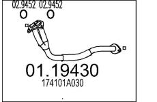 Výfuková trubka MTS 01.19430