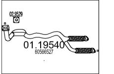 Výfuková trubka MTS 01.19540