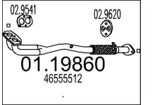 Výfuková trubka MTS 01.19860