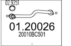 Výfuková trubka MTS 01.20026