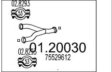 Výfuková trubka MTS 01.20030