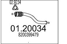 Výfuková trubka MTS 01.20034