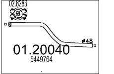 Výfuková trubka MTS 01.20040