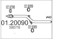 Výfuková trubka MTS 01.20090