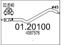 Výfuková trubka MTS 01.20100