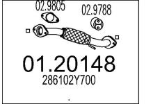 Výfuková trubka MTS 01.20148