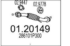 Výfuková trubka MTS 01.20149