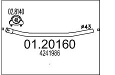 Výfuková trubka MTS 01.20160