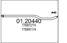 Výfuková trubka MTS 01.20440