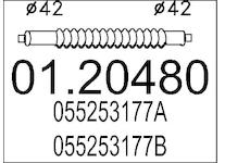 Prużný díl výfuku MTS 01.20480