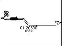 Výfuková trubka MTS 01.20590