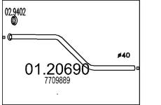 Výfuková trubka MTS 01.20690