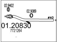 Výfuková trubka MTS 01.20830