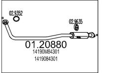 Výfuková trubka MTS 01.20880