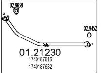 Výfuková trubka MTS 01.21230