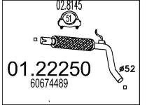 Výfuková trubka MTS 01.22250